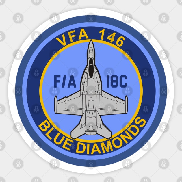 VFA-146 Blue Diamonds - F/A-18 Sticker by MBK